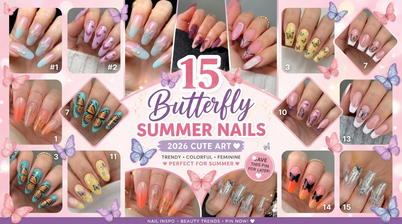 15 Butterfly Summer Nails 2026 You Need to Try This Season