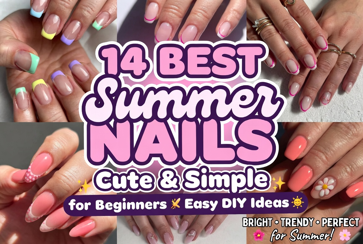 14 Cute Simple Summer Nails for Beginners
