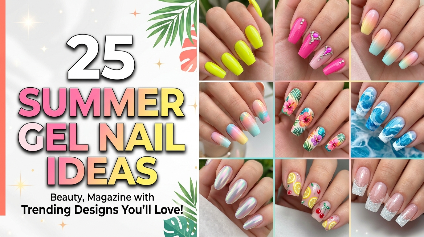 25 Summer Gel Nail Ideas