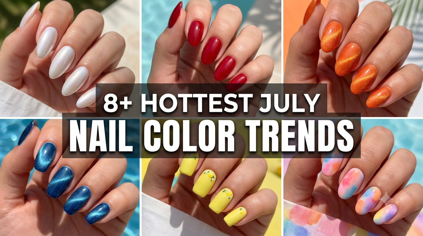10 Hottest July Nail Color Trends 2026