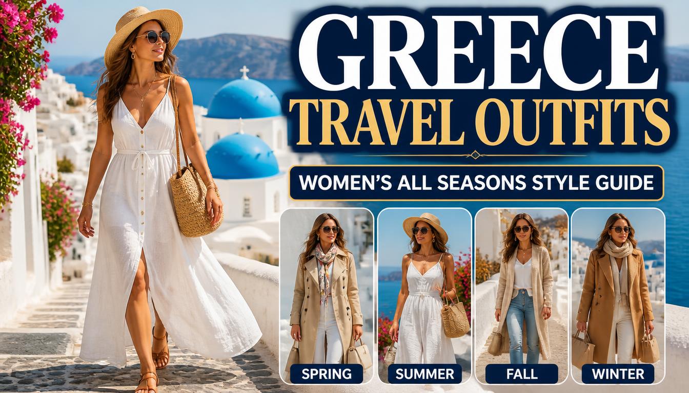 Greece Travel Outfits for Women: All Seasons Style Guide