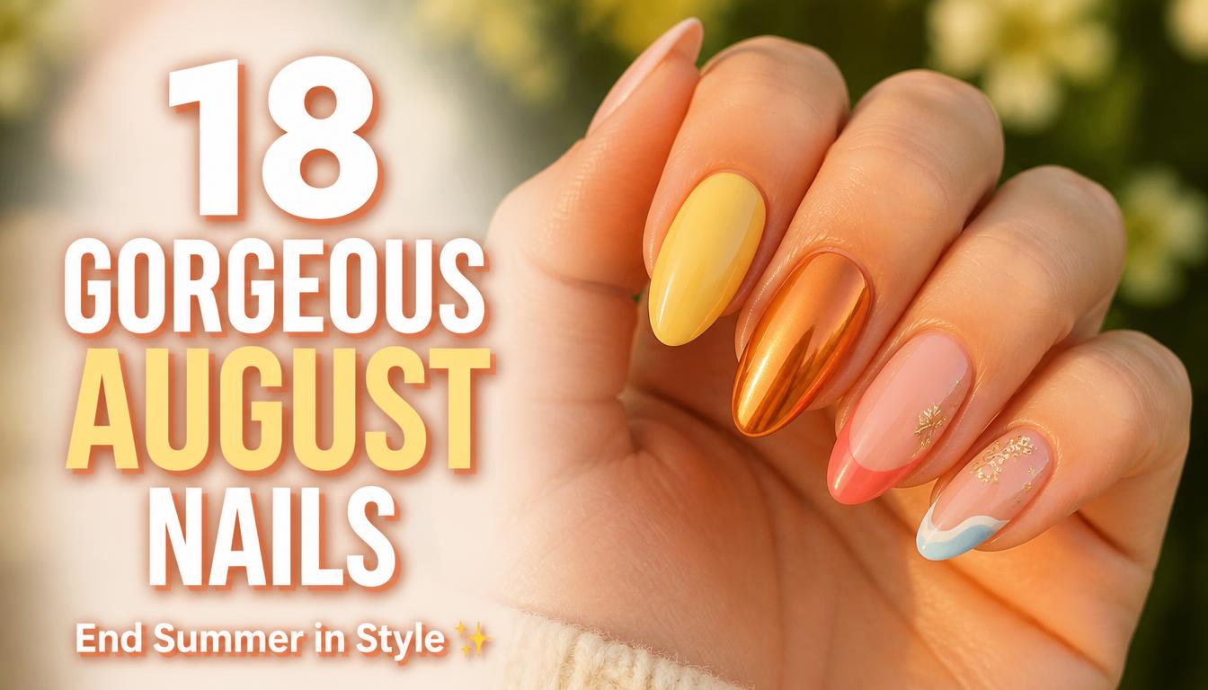 18 Gorgeous August Nails to End Summer in Style