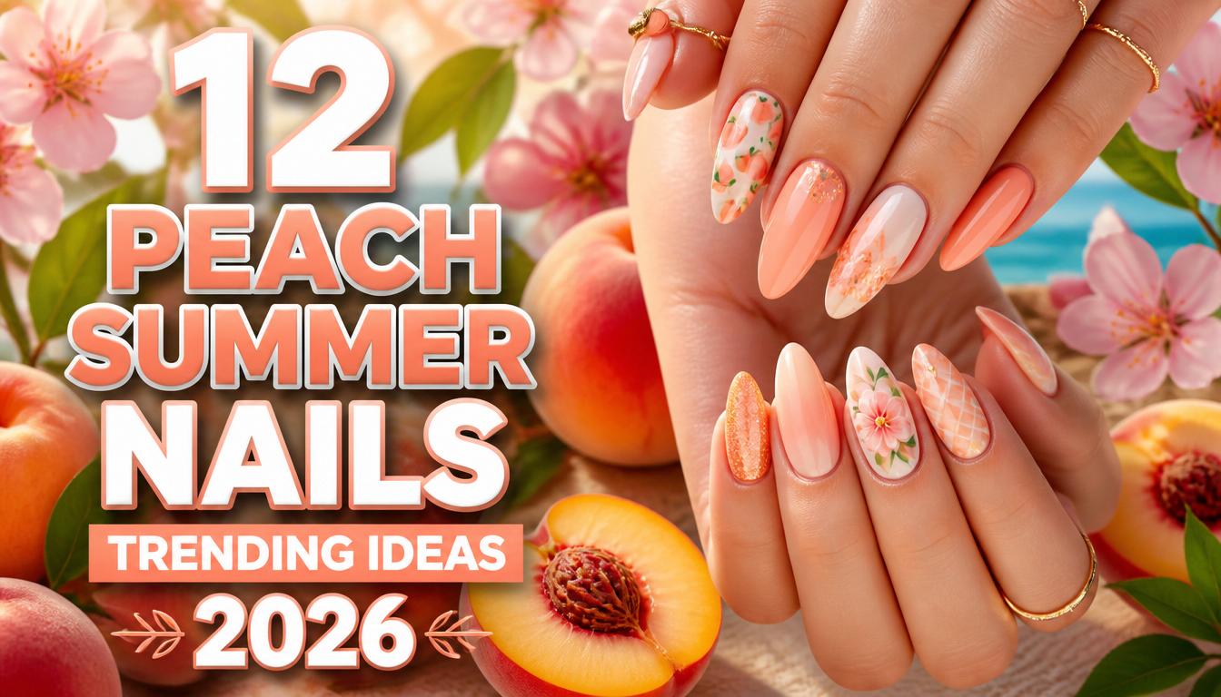 12 Peach Summer Nails Ideas You'll Want to Copy in 2026