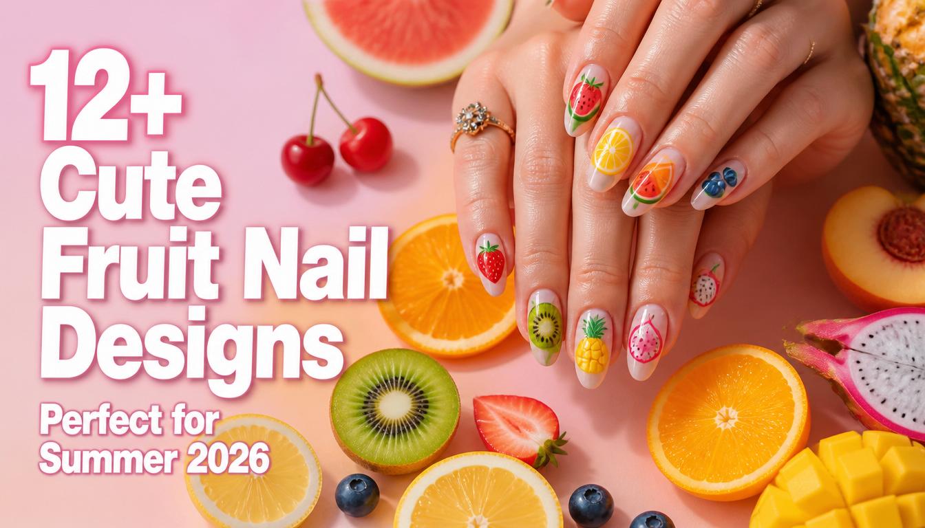 12+ Cute Fruit Nail Designs