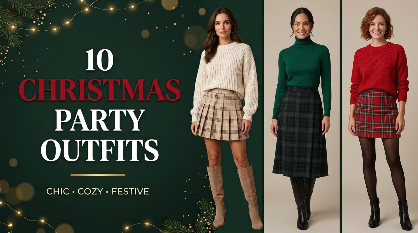 10 Christmas Party Outfits for Women That Look Stylish, Cozy, and Festive
